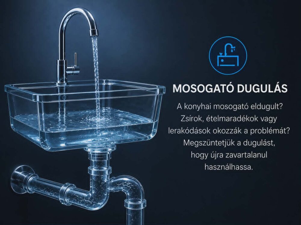 Mosogató duguláselhárítás — Szabó Duguláselhárítás